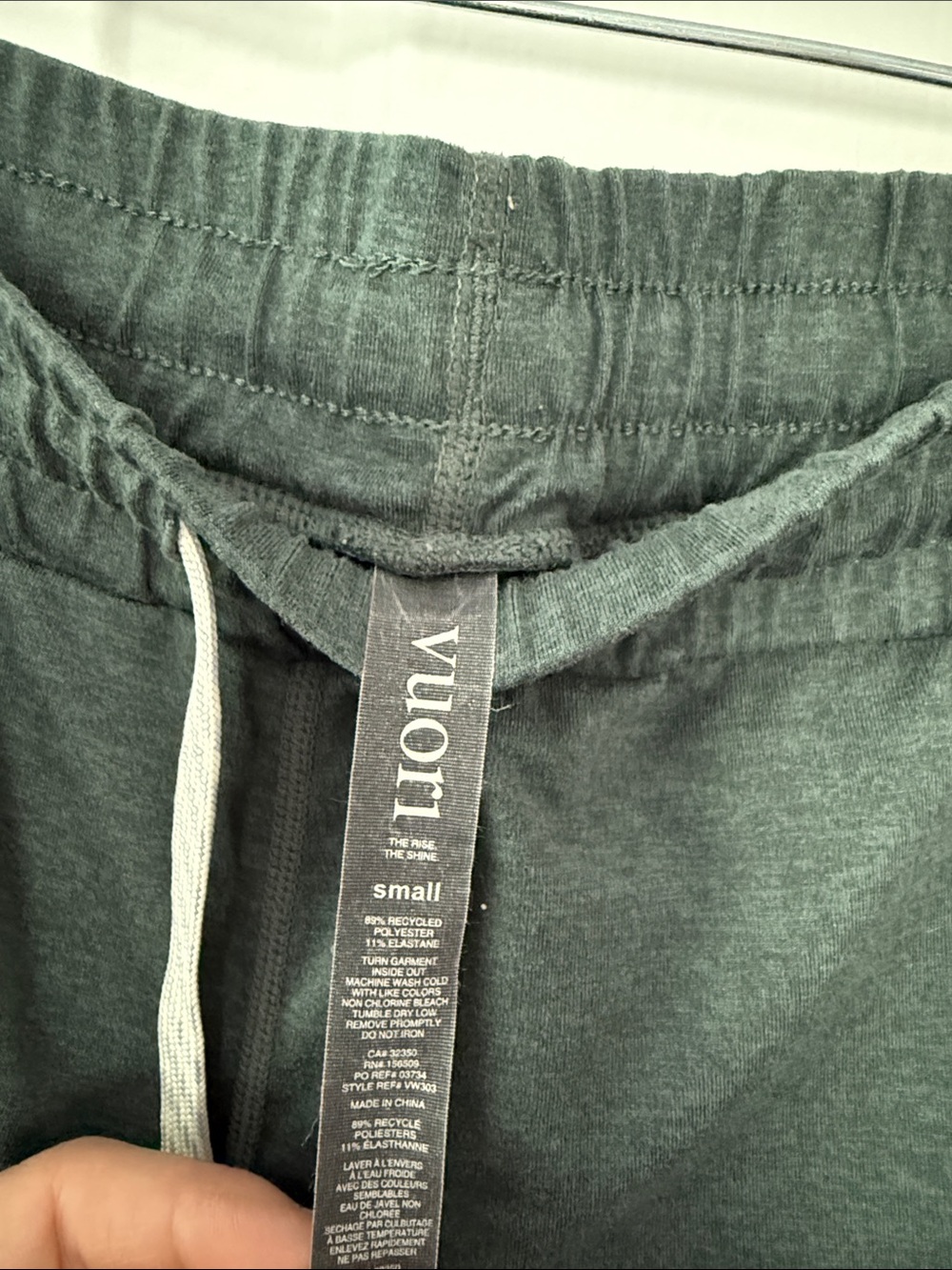 Vuori Women’s Performance Jogger Heathered Teal Small - Picture 4 of 5
